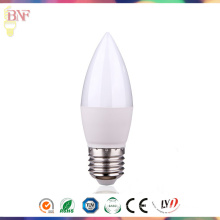 Luz directa de la fábrica LED C37 E27 / E14 / bulbo de la vela de Warmwhite para 3W / 5W7w / 9W